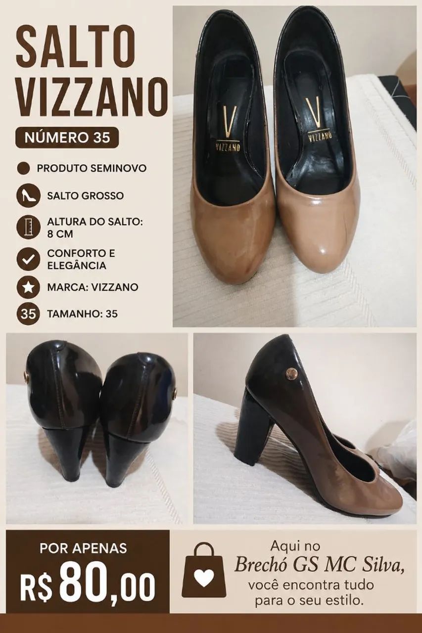 Salto feminino Vizzano 35