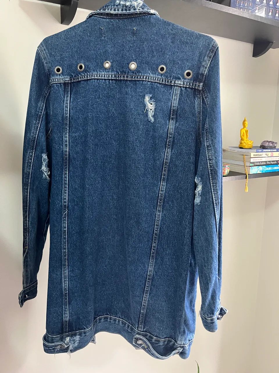 Jaqueta jeans ovesized feminina  - Foto 2