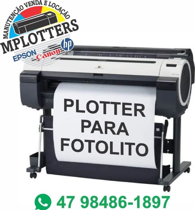 Plotter p/ Fotolito Risco Modelagem Engenheira