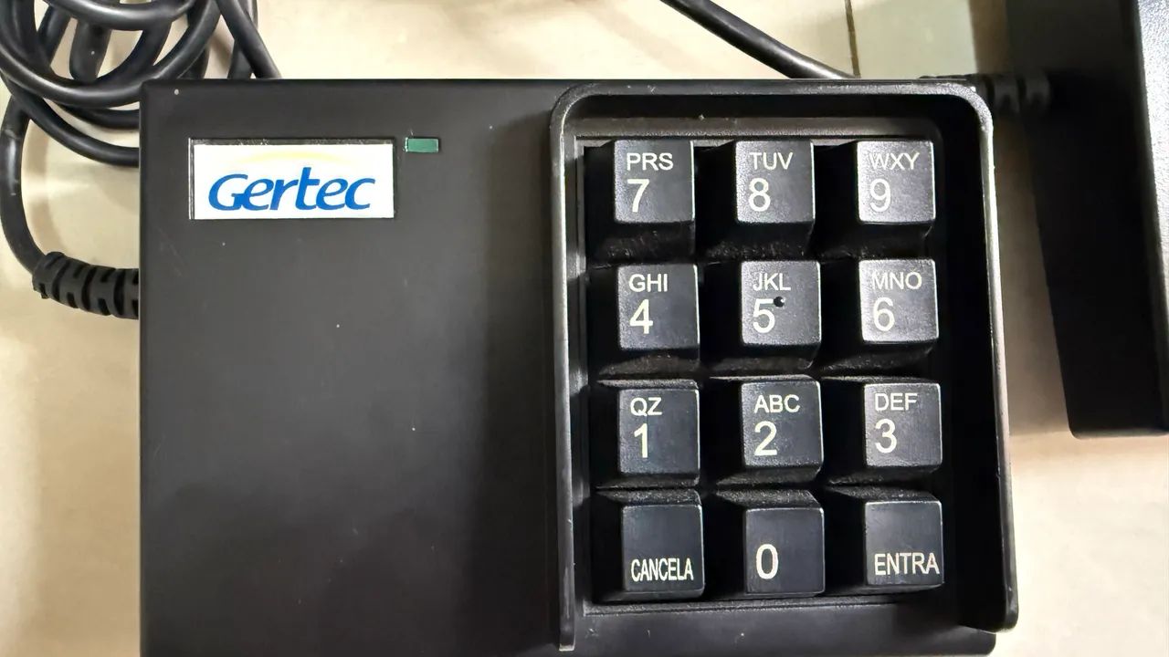 Teclado Gertec 12 teclas Pin Cal serial - Foto 2