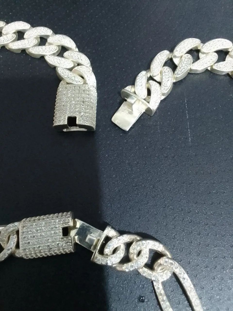 Kit pulseira e corrente em Prata 925 - Foto 2