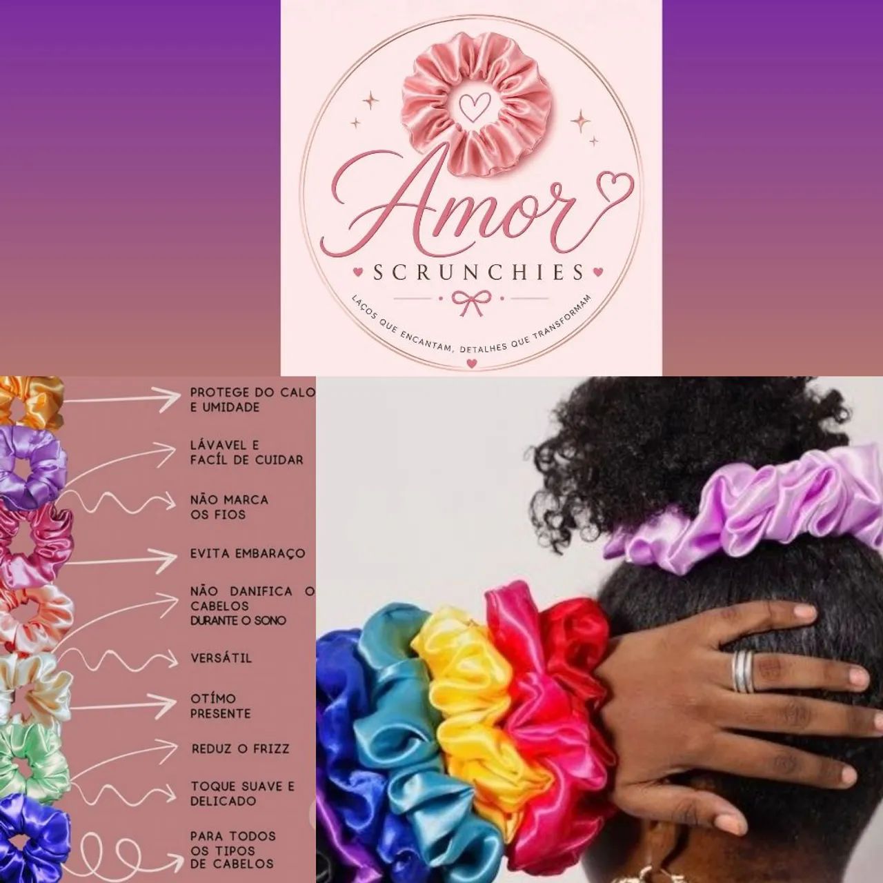 Xuxinha de cabelo scrunchies elegantes, fazemos todos os tamanhos ( Cidade: Bauru ) - Foto 3