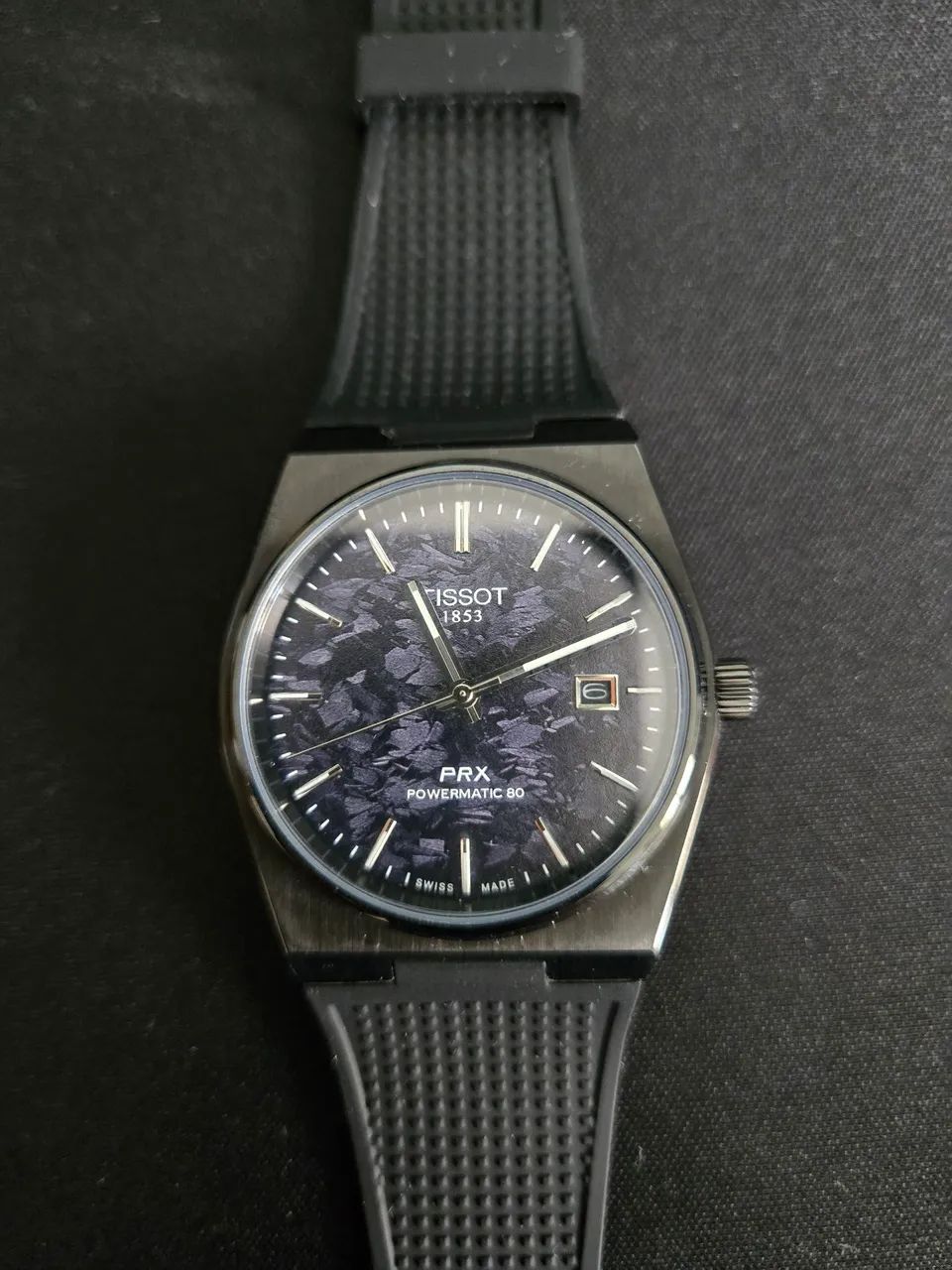 Relógio Tissot prx carbon 40