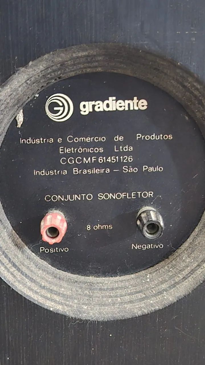 Caixas Gradiente Mini Oito Vintage Raríssimas Par 8 Ohms - Foto 4