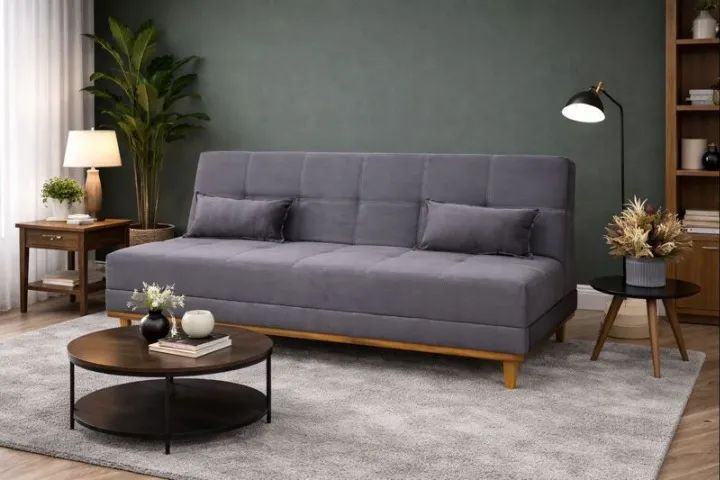 Sofá Cama Madrid 1,80m Molas Bonnel - Produto Novo! Pronta Entrega! - Foto 3