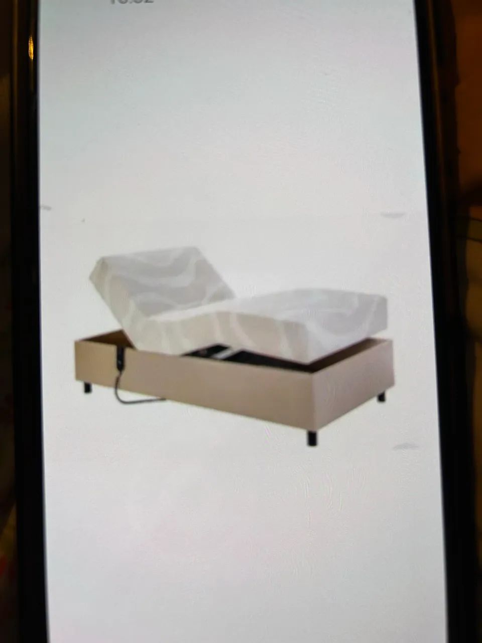 Cama elétrica com colchão e controle remoto 
