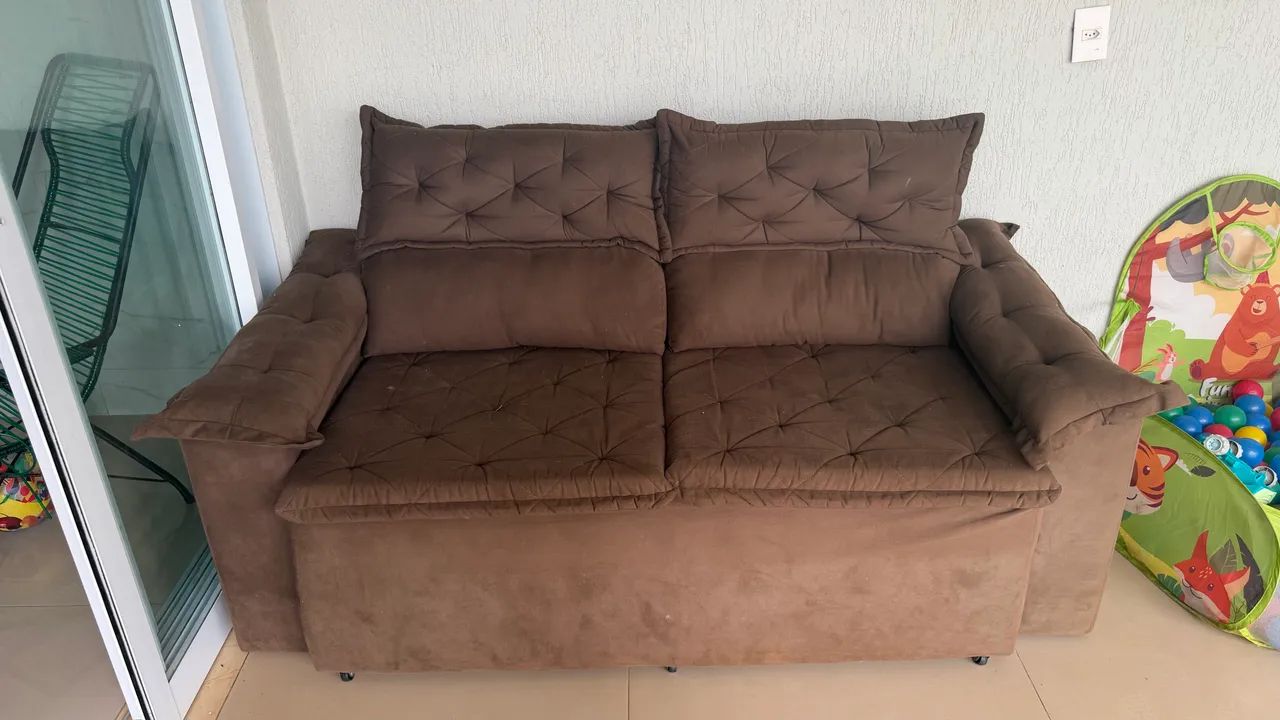 Sofá 2 lugares reclinável 