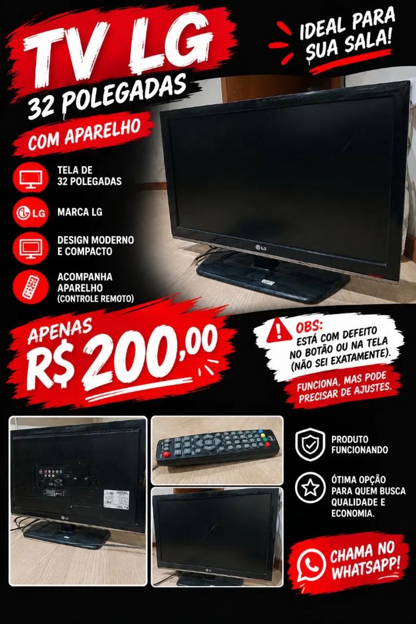 Tv 32 polegadas 