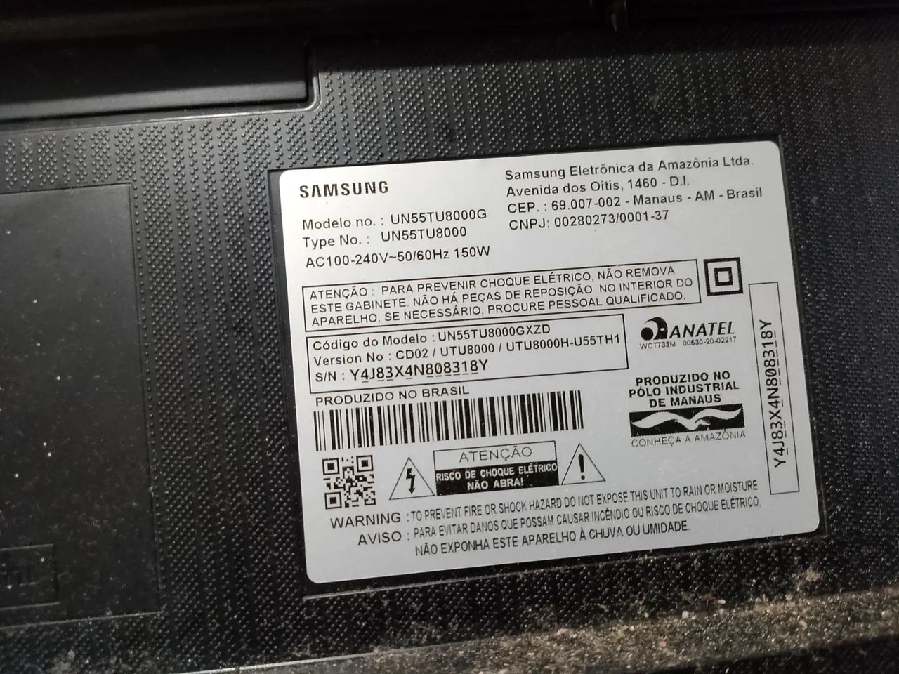 Duas Televisão de 55 polegadas para retirada de peças defeito de tela 