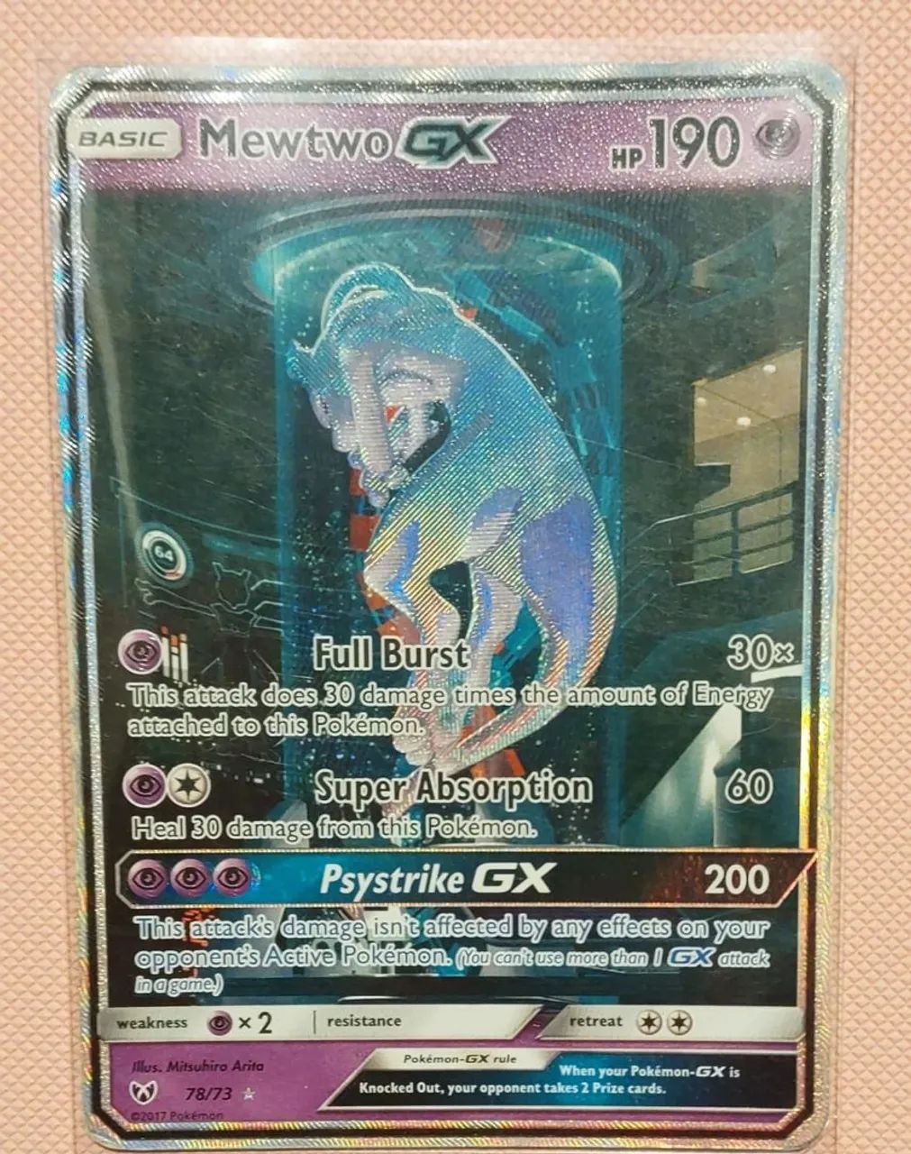  Carta pokemon Mewtwo GX 