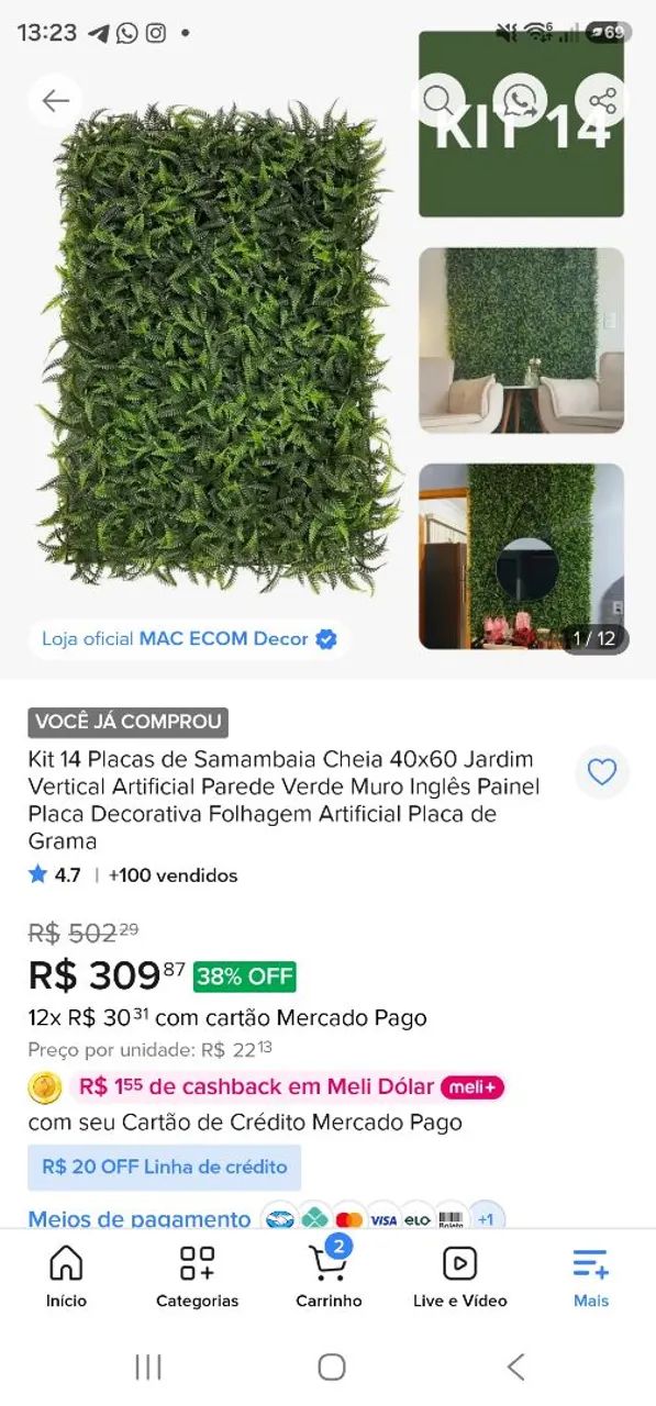 Jardim Vertical Artificial  - Foto 2