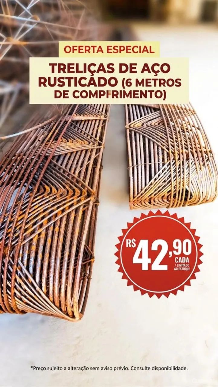 Treliças no precinho 