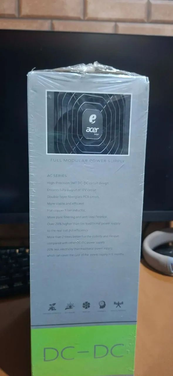 Fonte Gamer 650w Full modular ACER cor Branca nova na caixa. - Foto 3