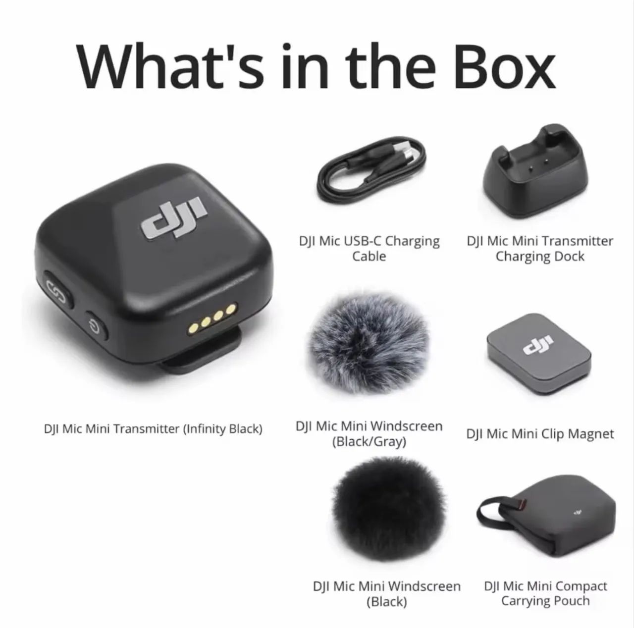 Microfone Bluetooth DJI Mic MINI - zero, lacrado. 