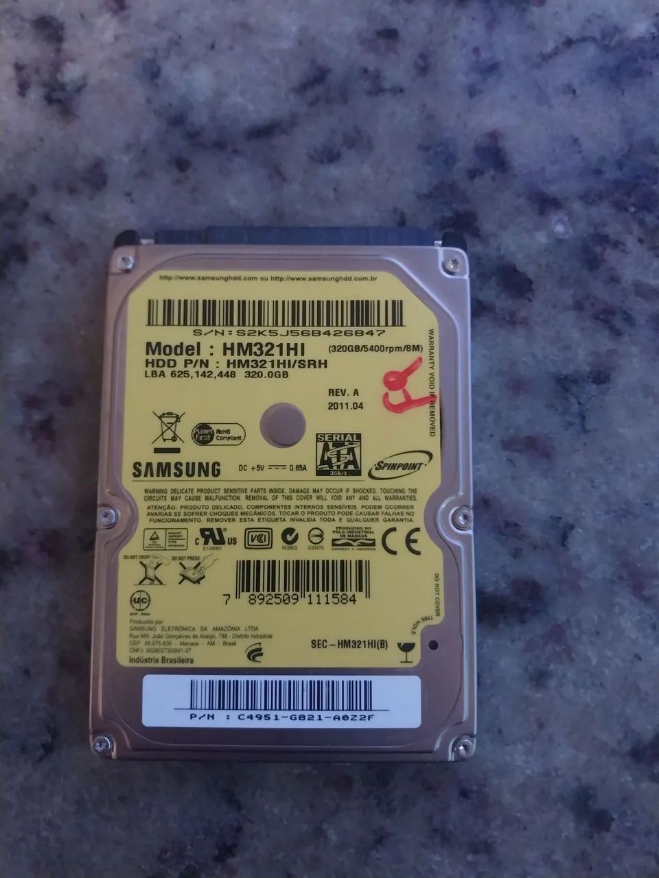 Hd Samsung 320 gigas 
