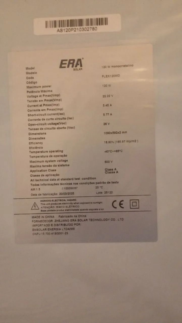 Sistema fotovoltaico novo. Nunca usado - Foto 2