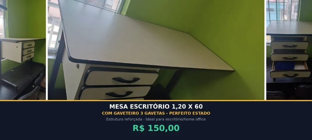 MESAS ESCRITÓRIO - Foto 2