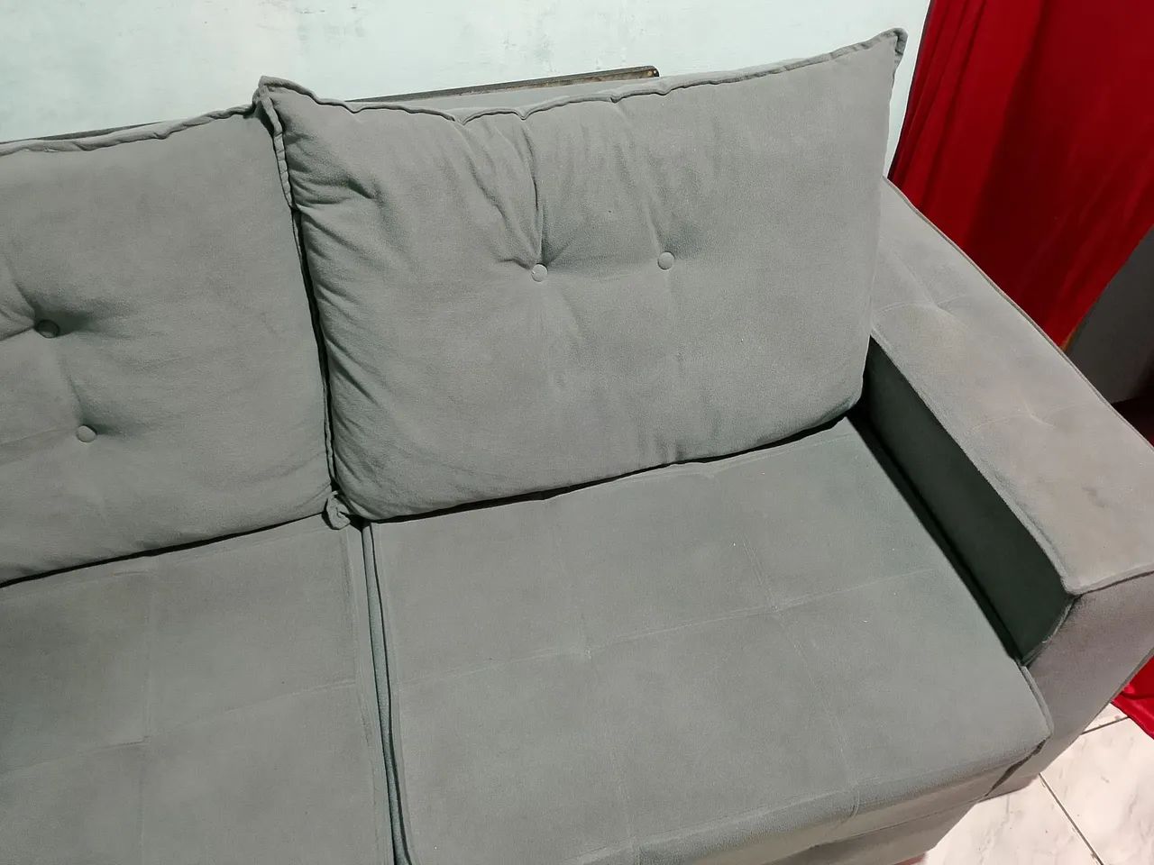Sofá retrátil 3 lugares 