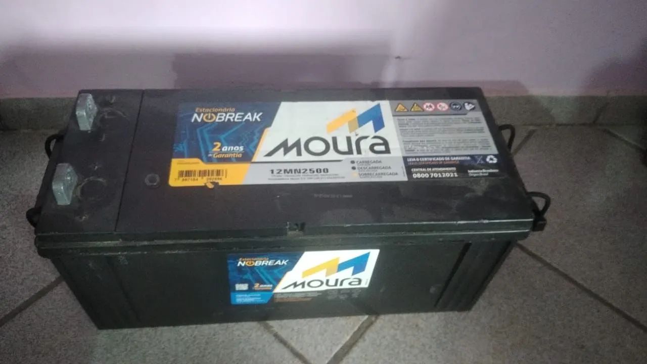 Bateria estacionaria Moura nobreak 150ah  12mn 2500 - Foto 2