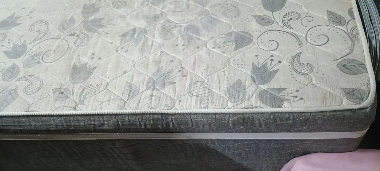 Cama box solteiro colchão acoplado NÃO ENTREGO - Foto 3