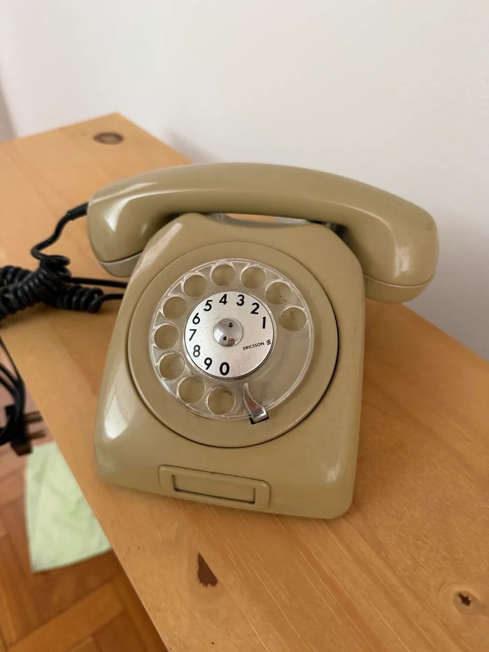 Telefone Antigo De Disco (analógico) Ericsson