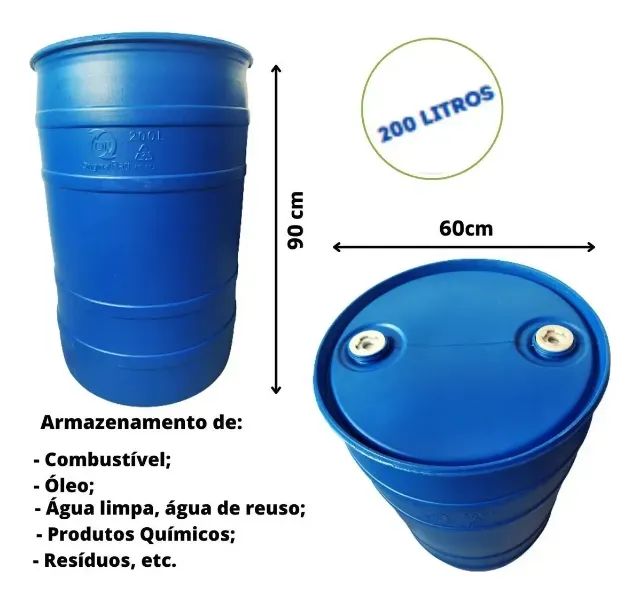 Bombona 200L 2 Boquinhas Higienizada Pronta para Uso - Foto 3