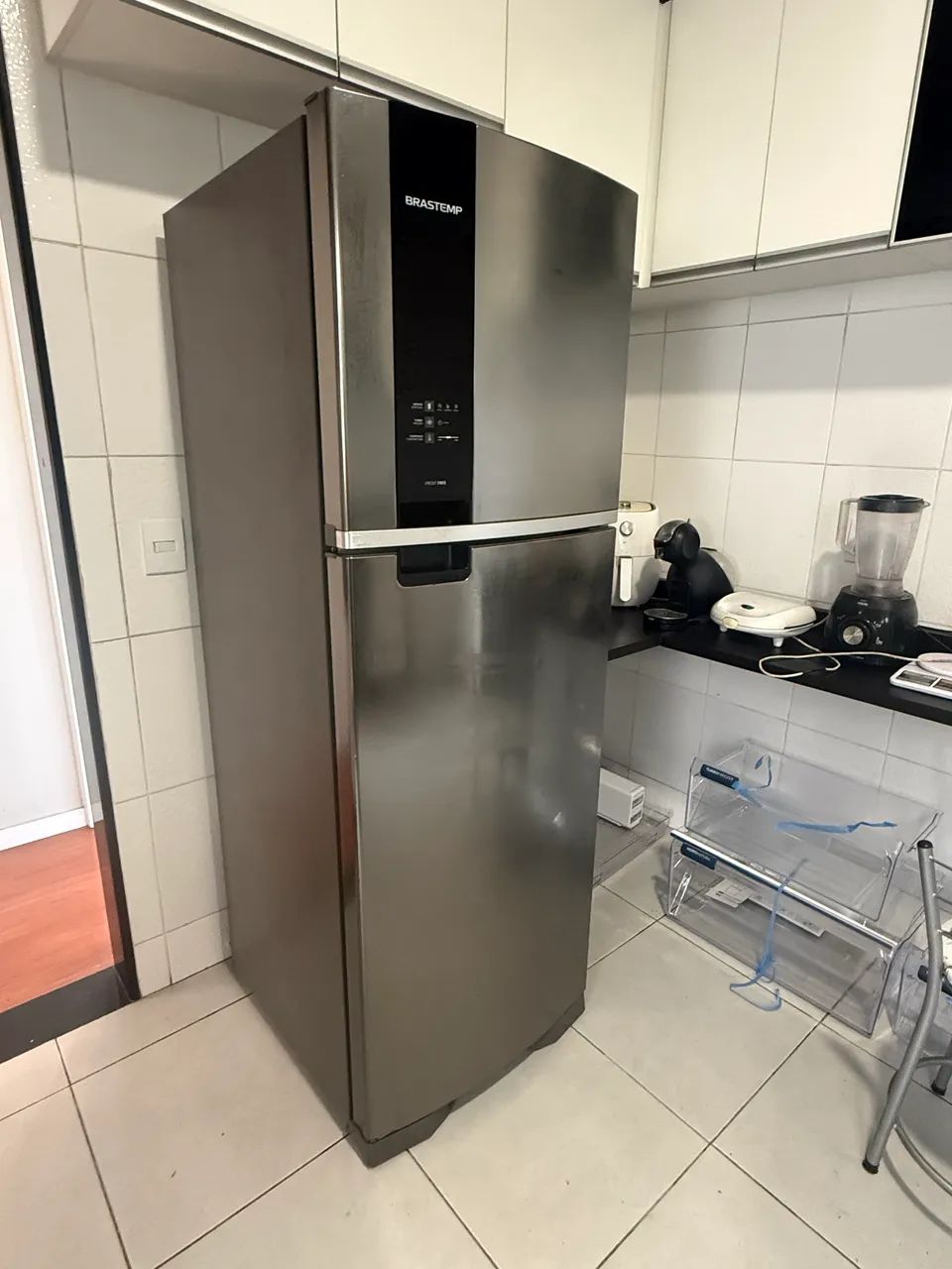 Refrigerador duplex Brastemp inox 