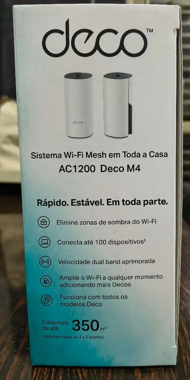 Rede WiFi Mesh TP Link AC1200 Deco M4 - Foto 4