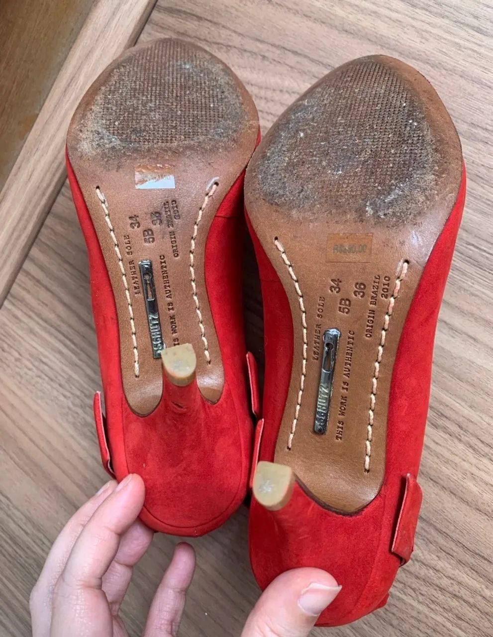 Scarpin schutz vermelho - Foto 5