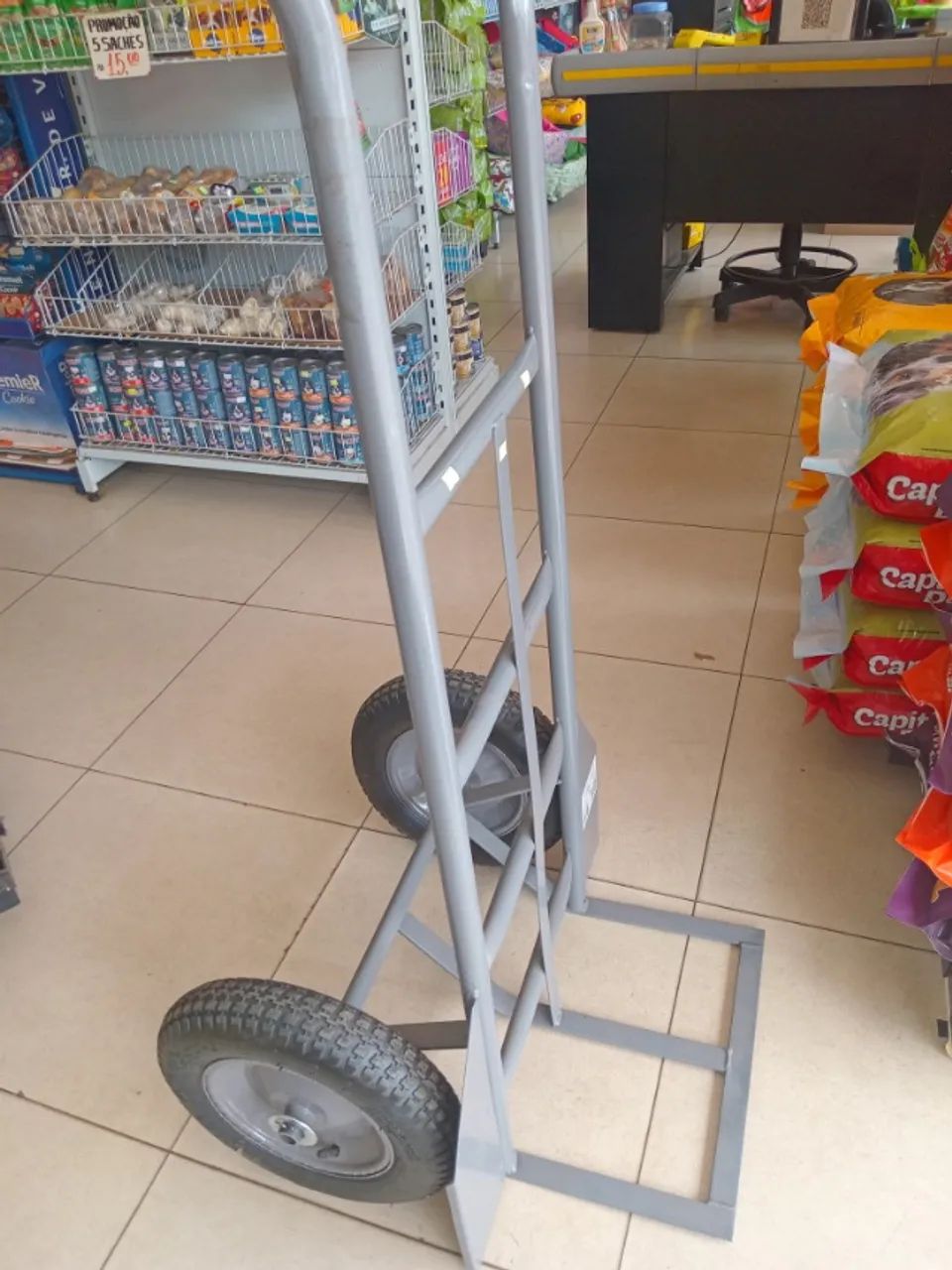 Carrinho Carga Pneu Camara 200KG Novo Sem Uso