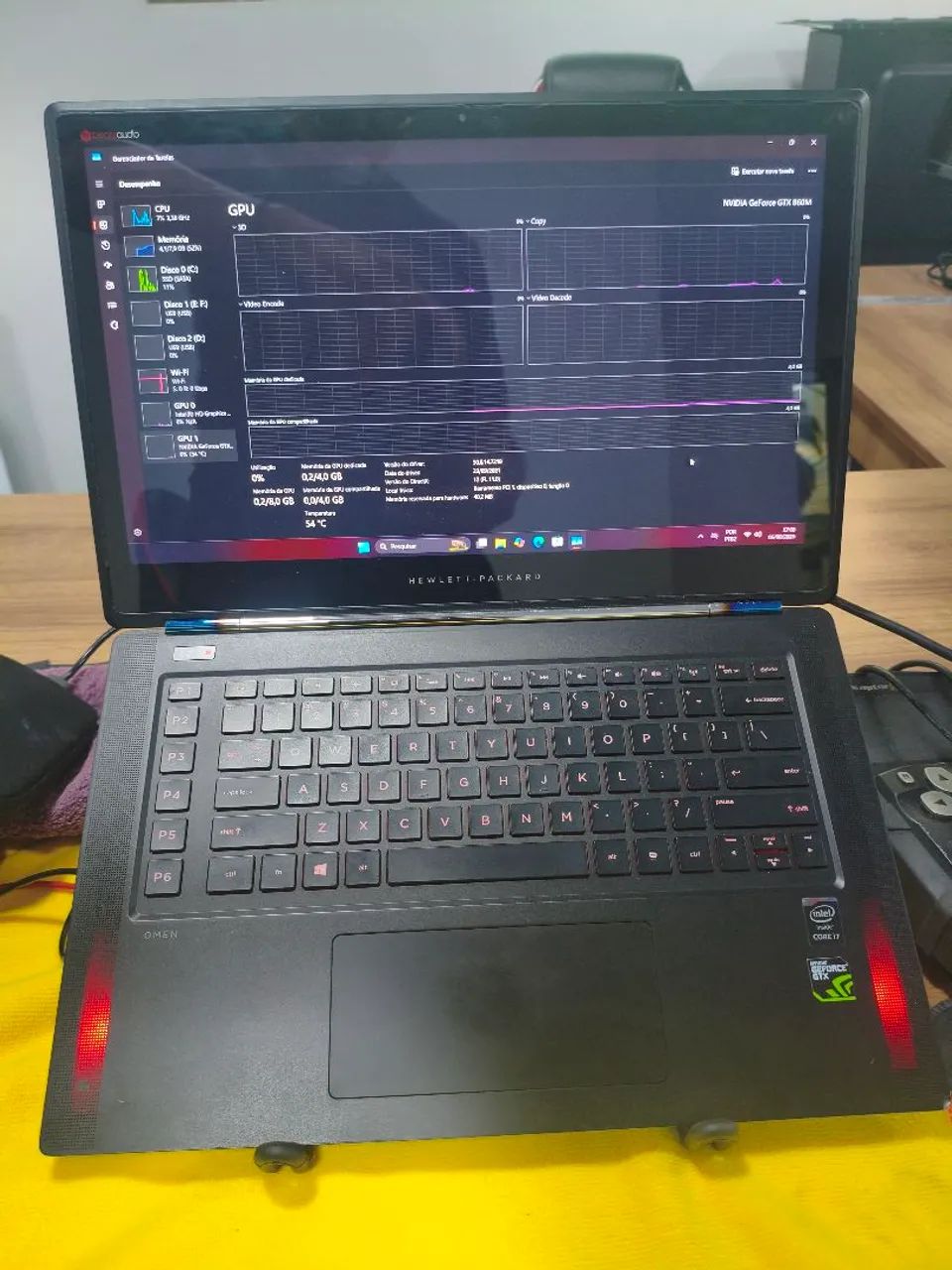 Notebook i7 4 gen + GTX 860m 4gb