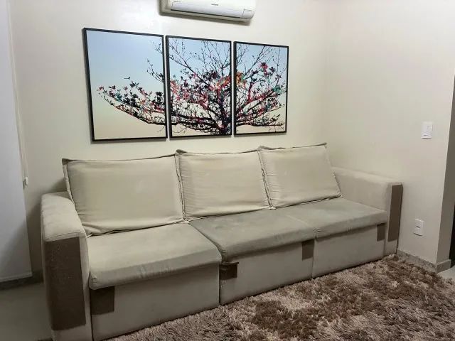 Sofá com Chaise - 3 Lugares - 2,82 m
