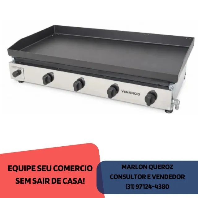 Chapa para Lanches 1M a Gás Venâncio