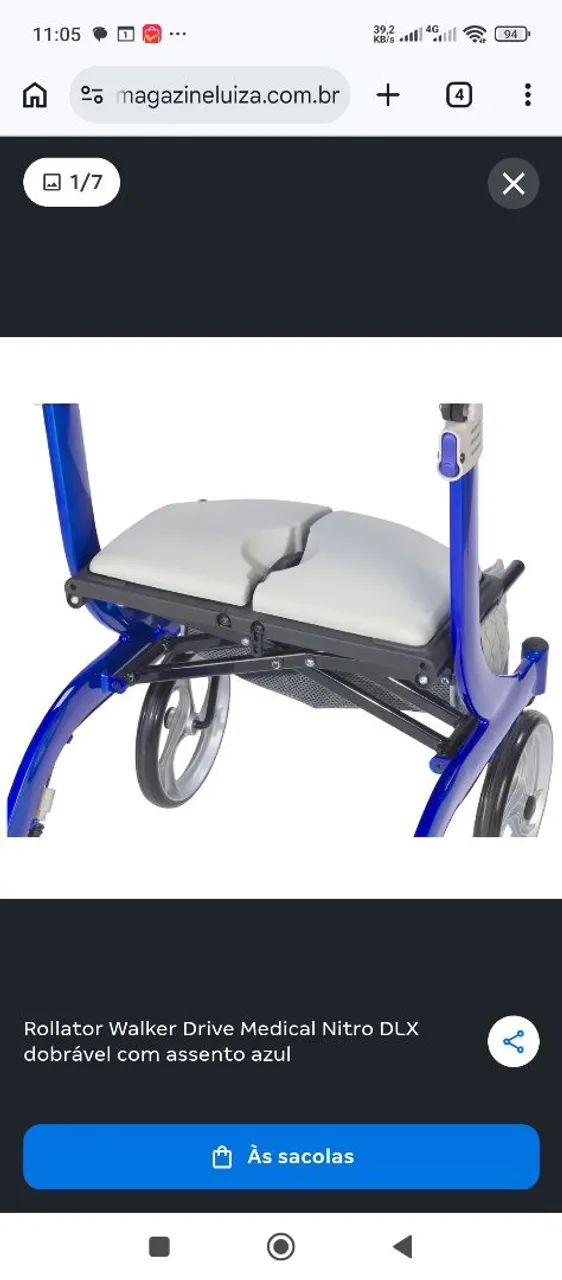 Caminhador Walker Drive Nitro Elite (zerooooo) - Foto 4