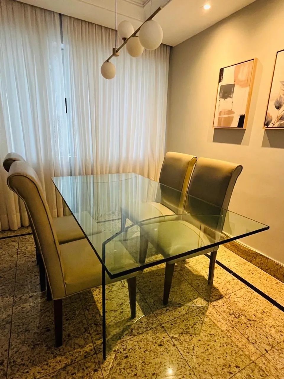 Mesa de jantar de vidro - Foto 3