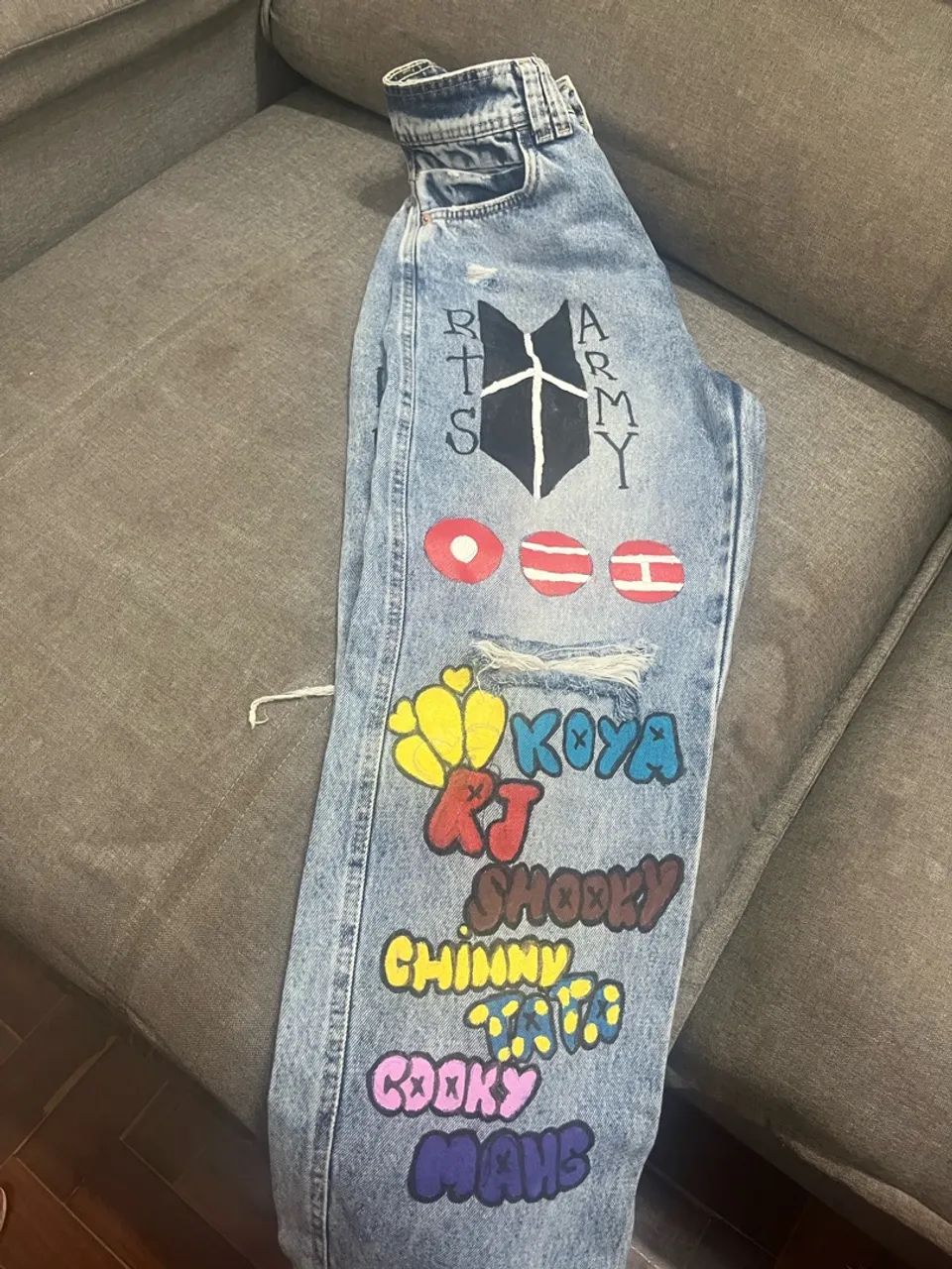  BTS Calça PERSONALIZADA