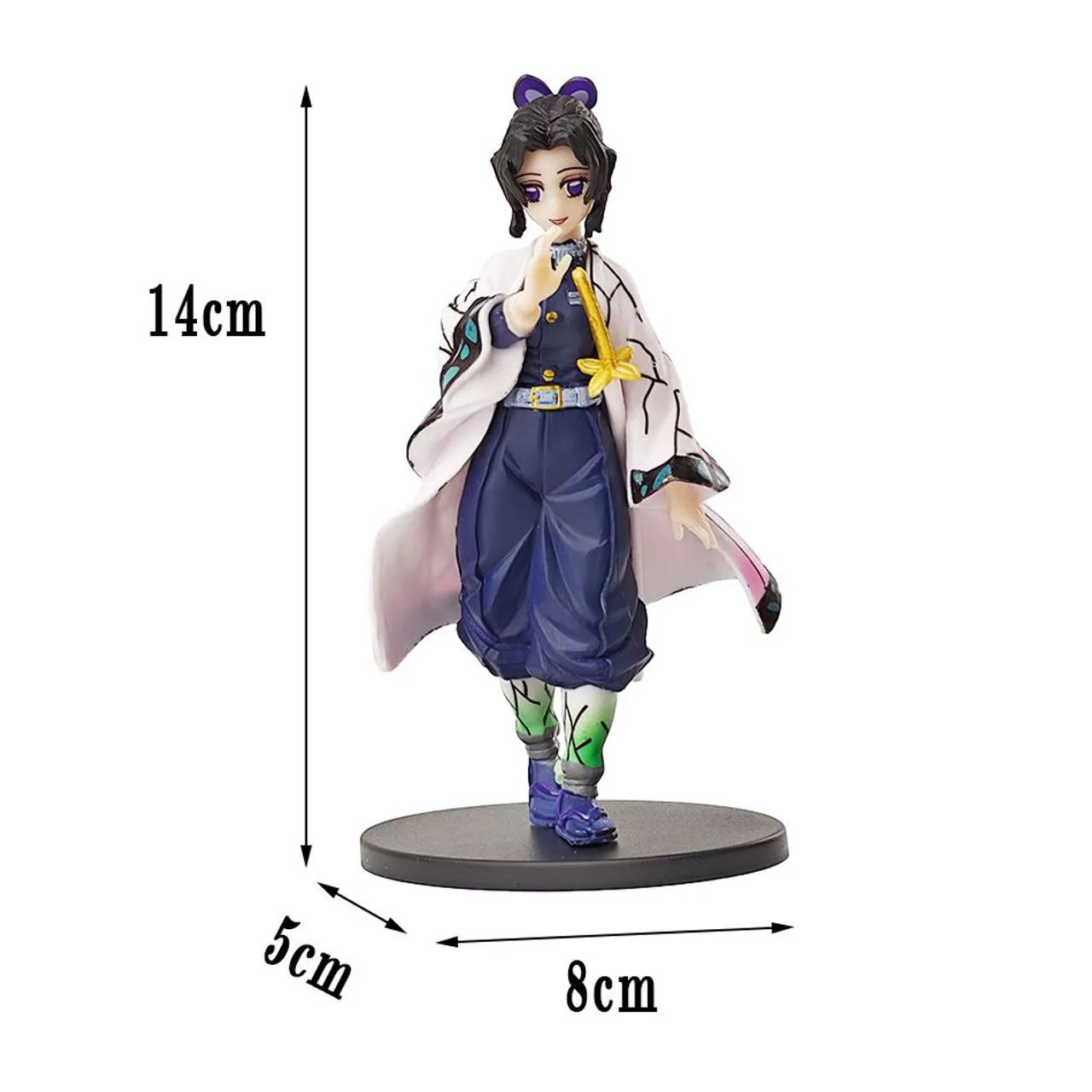 Boneco Shinobu Miniatura Demon Slayer Kimetsu 14cm - Foto 4