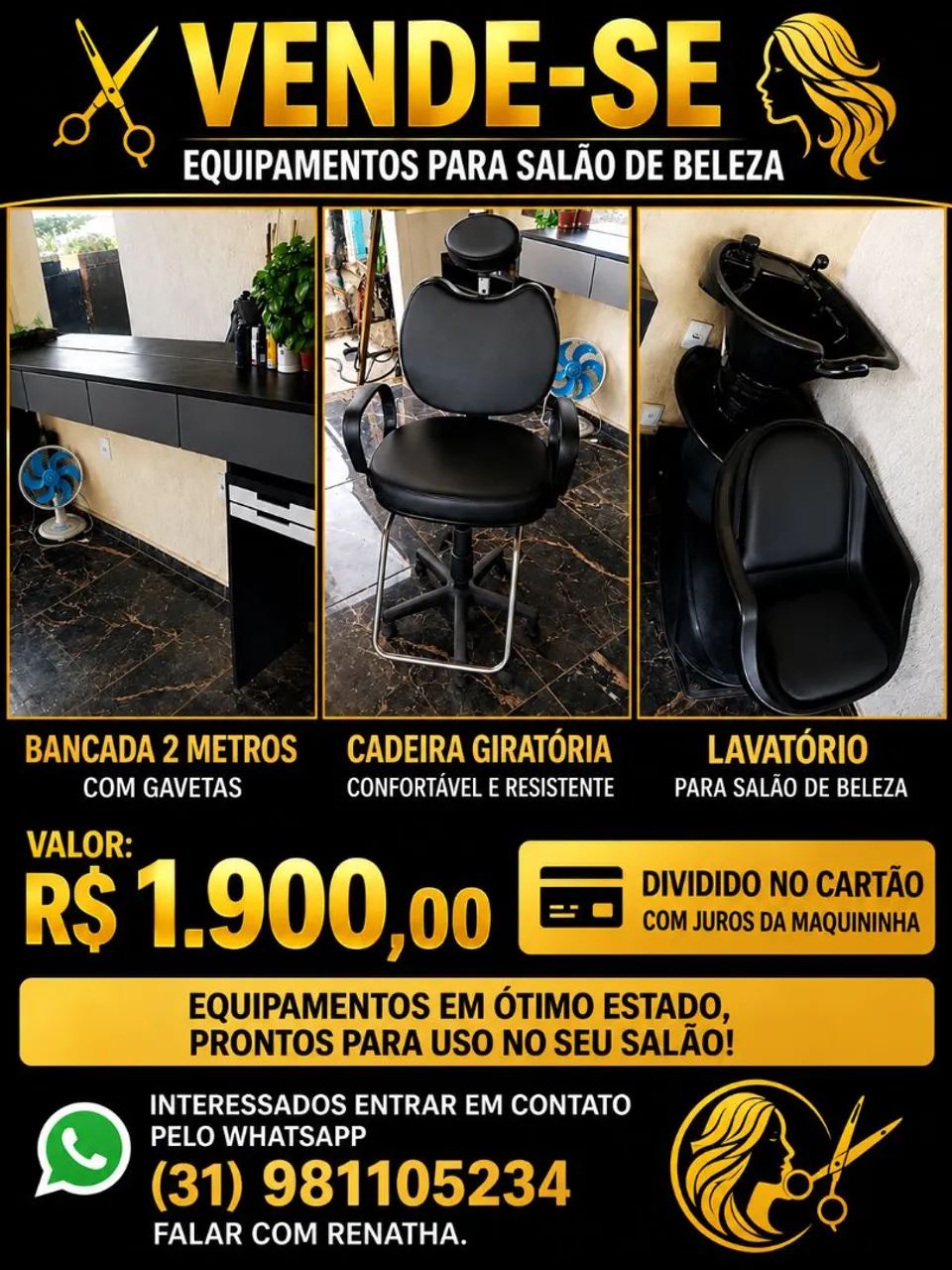 Móveis de salão 