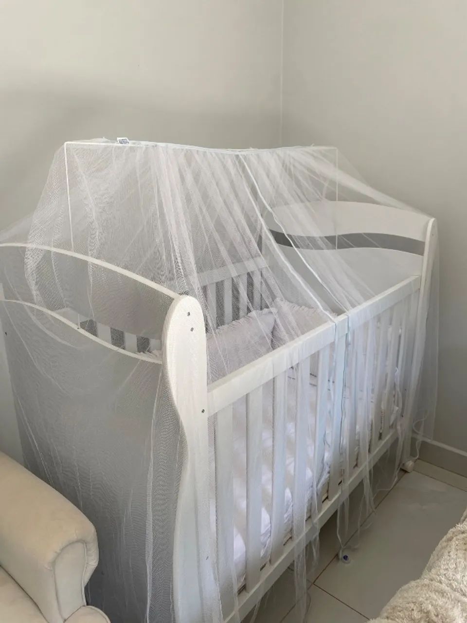 Berço infantil com colchão Ortobom  - Foto 2
