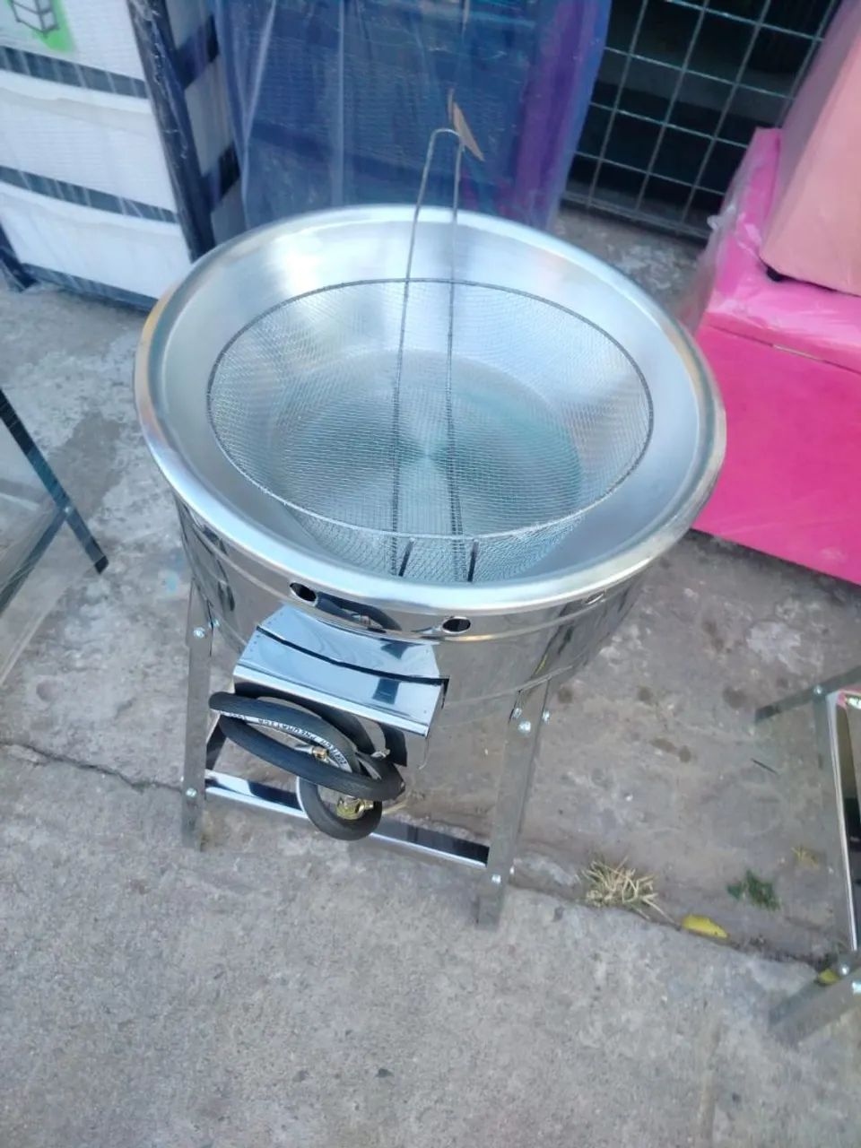 Tacho 7 litros inox a gás novo - Foto 5