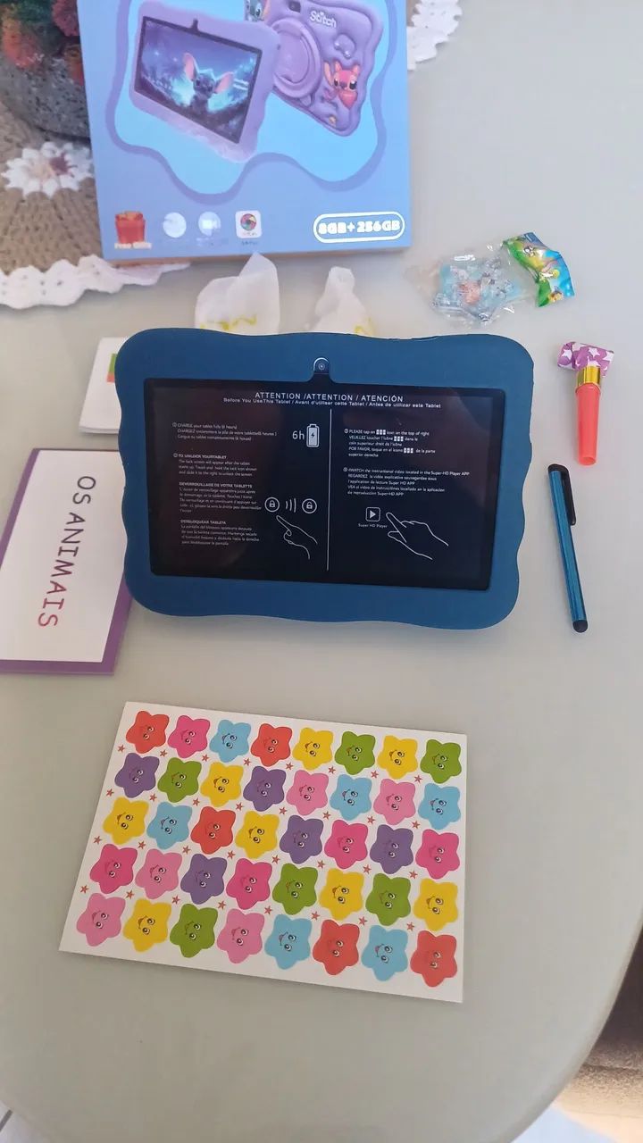 Tablet infantil Novo 256gb 8ram 