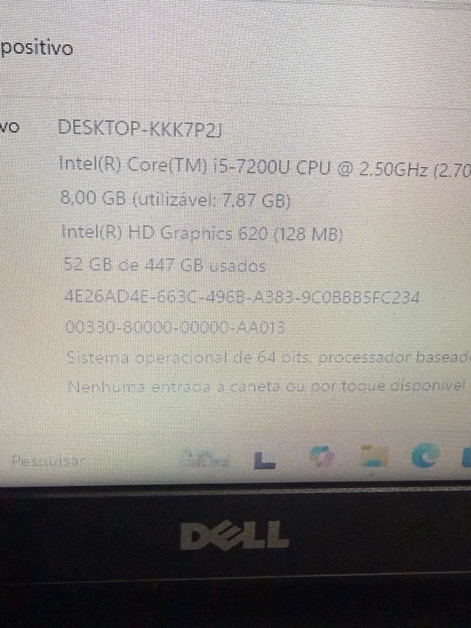 Vendo notebook Dell core i5 de 7a geração  - Foto 4