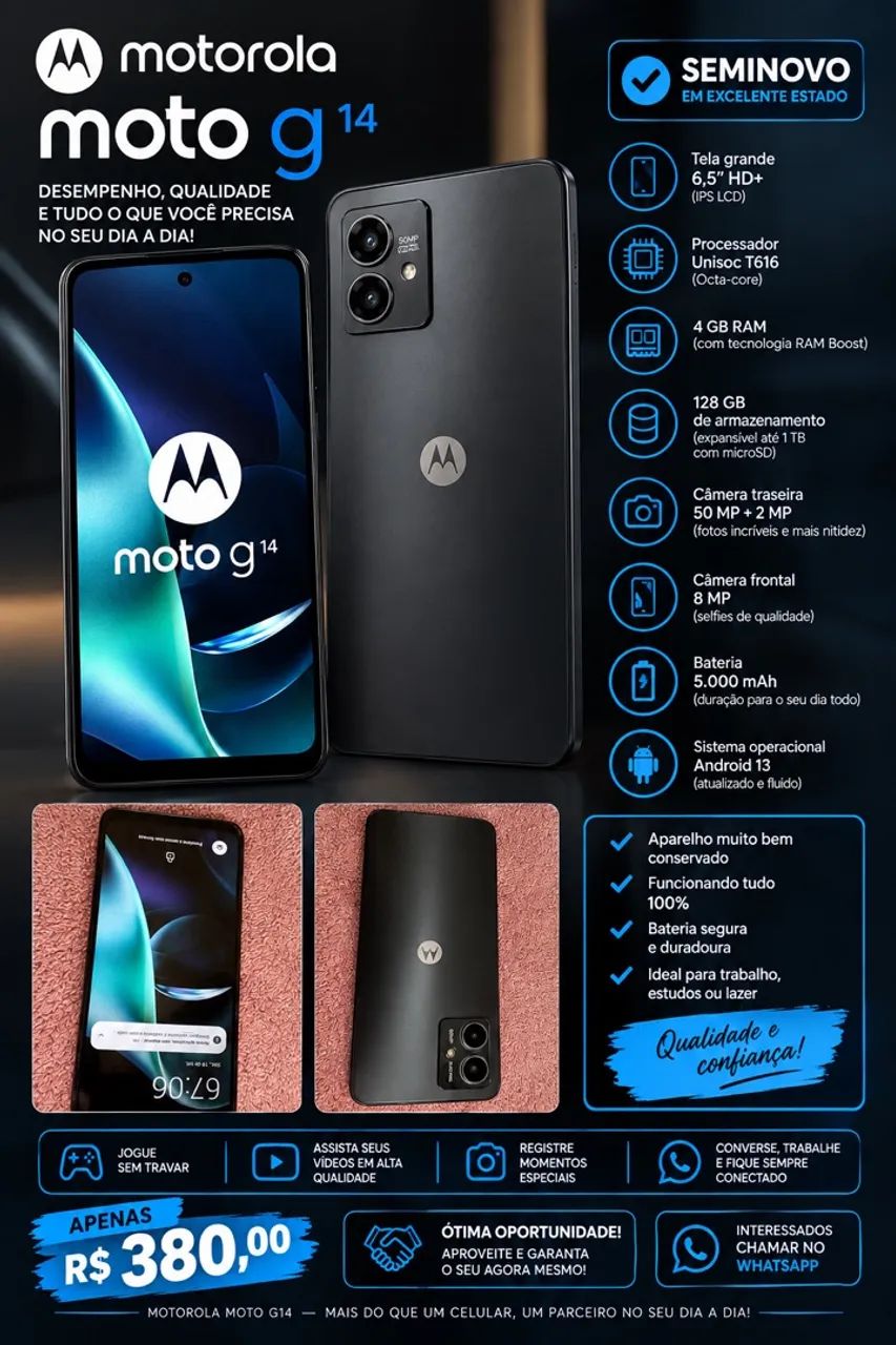 Motorola MotoG14 vendo e troco