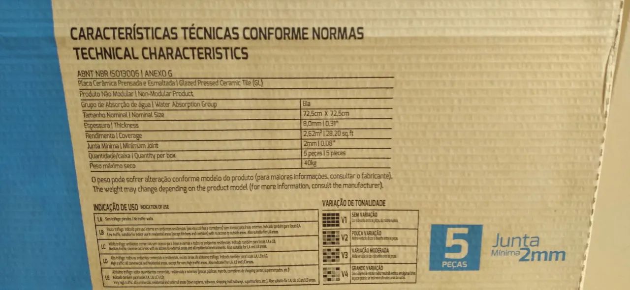 Porcelanato Esmaltado Embramaco 72,5x72,5 retificado ACEITO PROPOSTA PRA RETIRAR NO LOCAL  - Foto 5