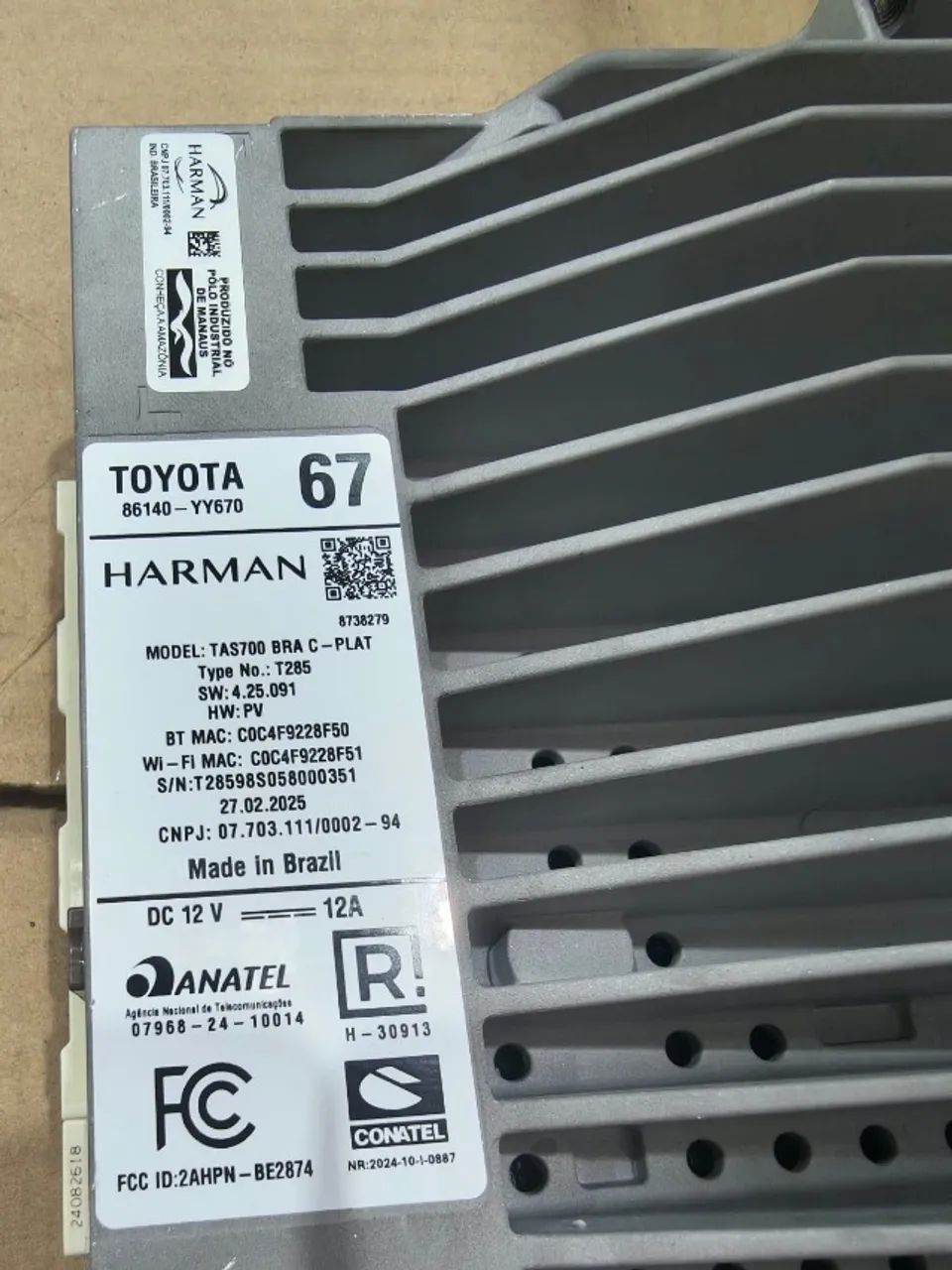 Central Multimídia Original Toyota/Corolla ( para retirada de peças/defeito) - Foto 2