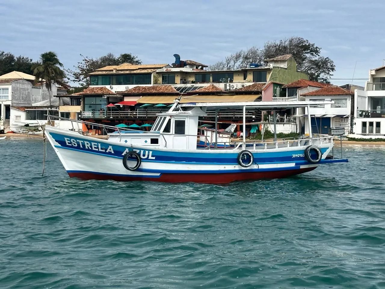 Barco estrela azul