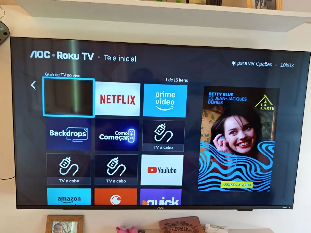 Vends Se essa tv smart aoc 43 polegadas - Foto 2