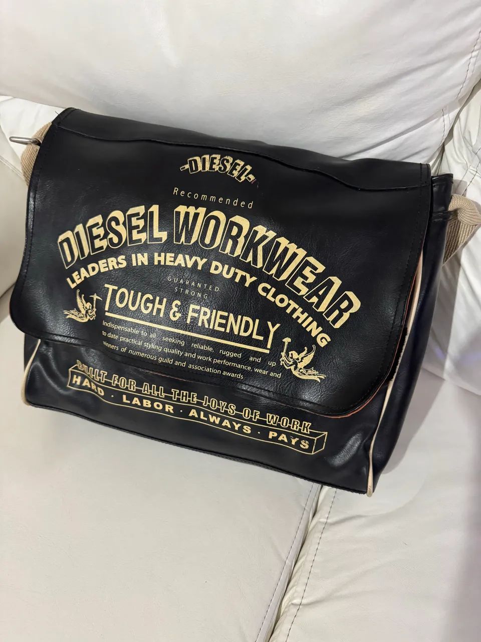 Bolsa Diesel Original Couro Legítimo 