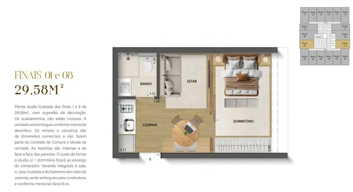 AURUM PERDIZES - STUDIOS - Foto 9