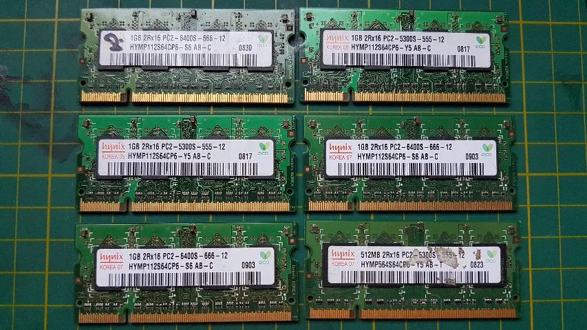 Memórias RAM DDR3 DDR2 Notebook Macbook iMac